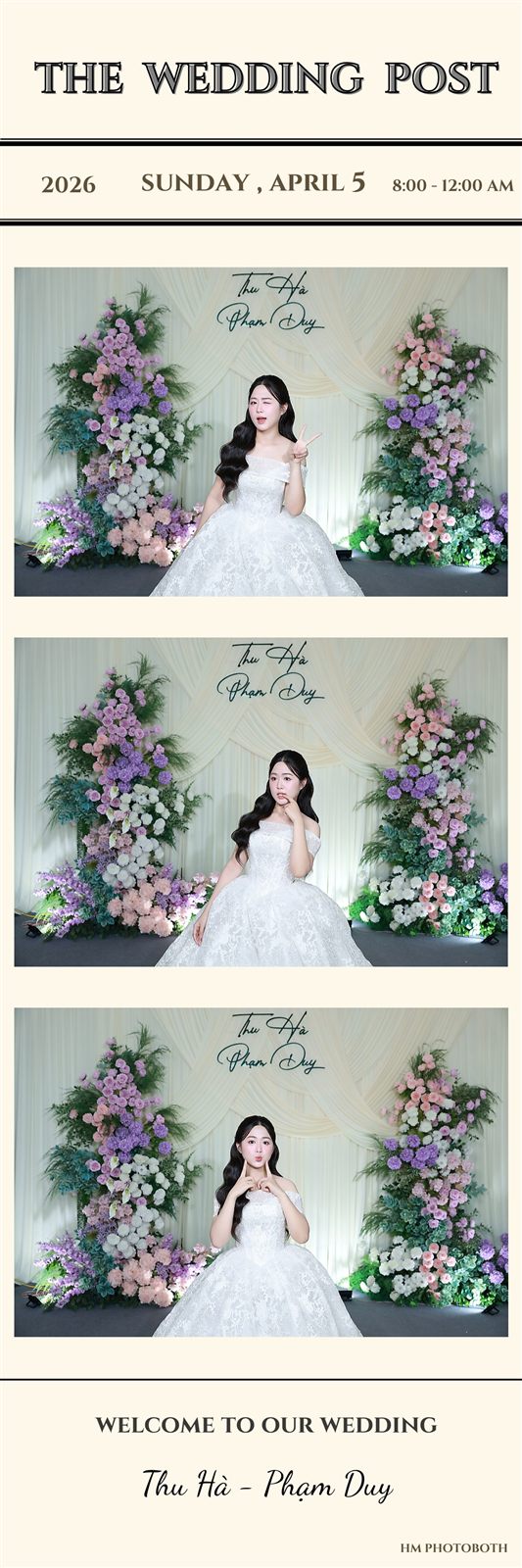 Ảnh photobooth in lấy ngay tại tiệc