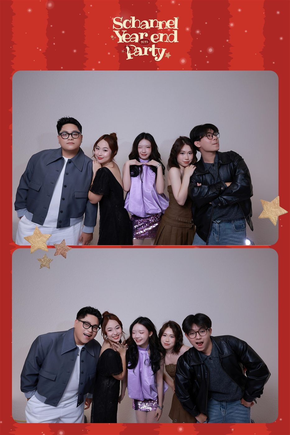 Ảnh in photobooth tiệc cuối năm Schannel